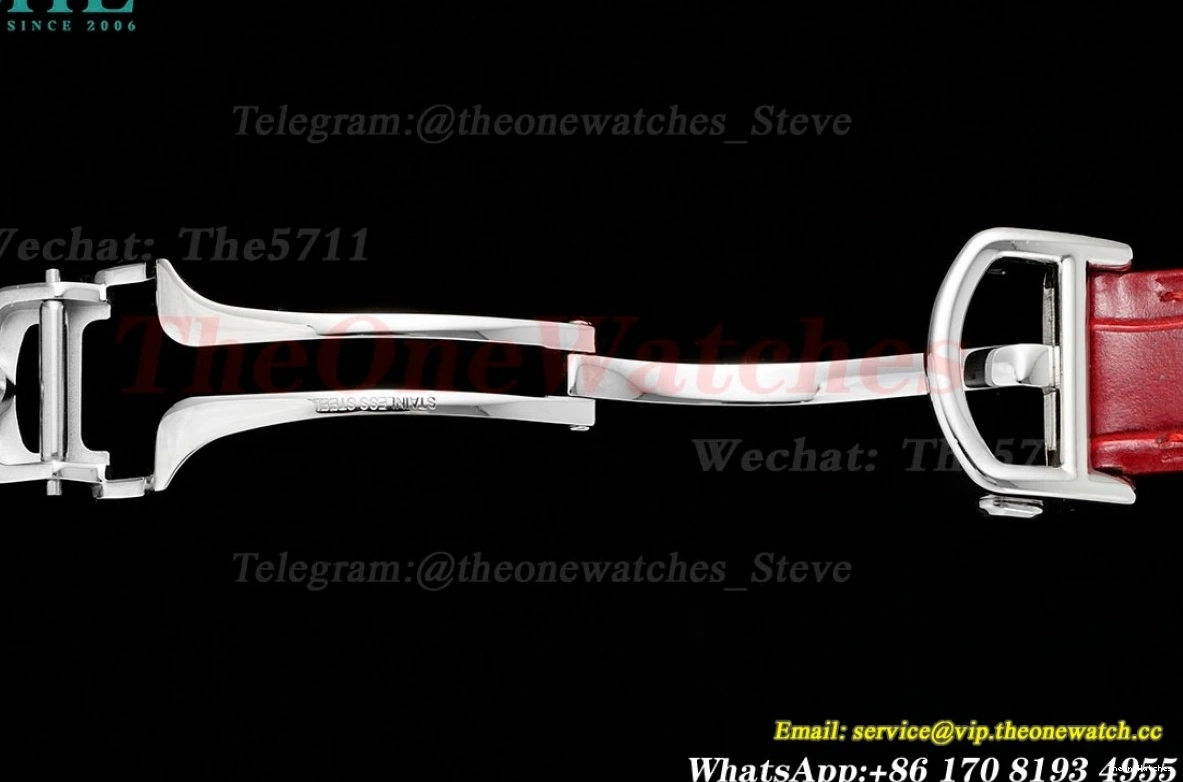 Pasha De 30mm Ladies Cartier Dial White Quartz SS LE Red AF 1203